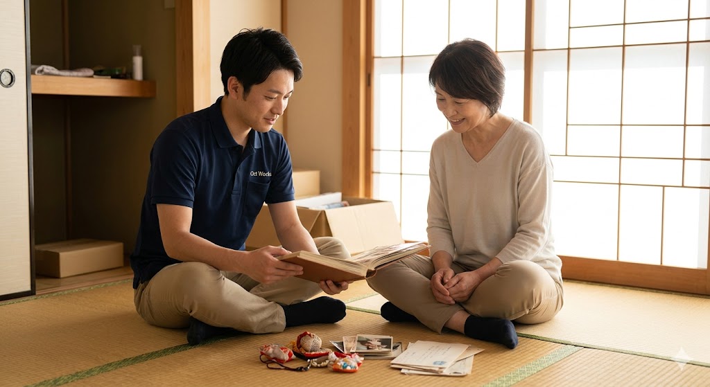 「大切な思い出」を雑に扱いません。　　　　　　　　　　　貴重品や形見を徹底して見つけ出す丁寧な仕分け